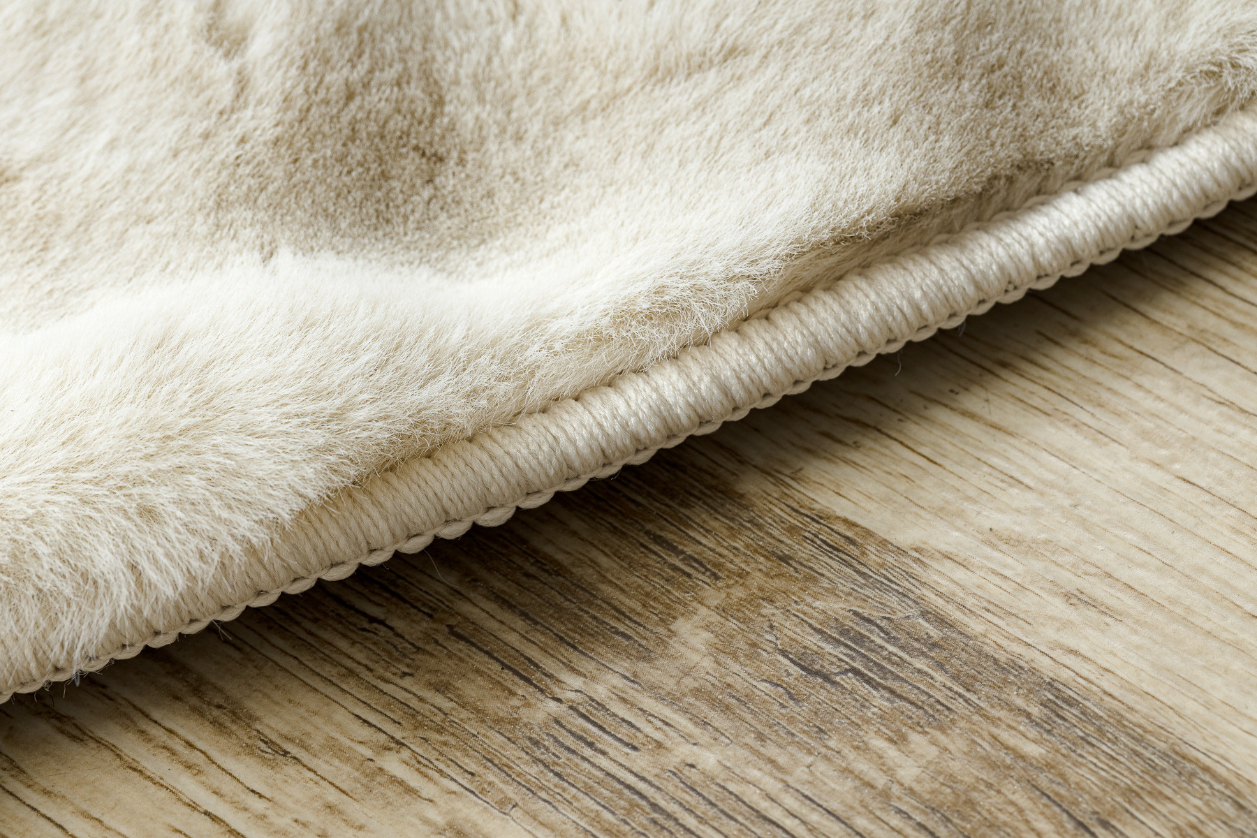 Koberec BUBBLE slonová kost 12 strukturální 3D, kruh