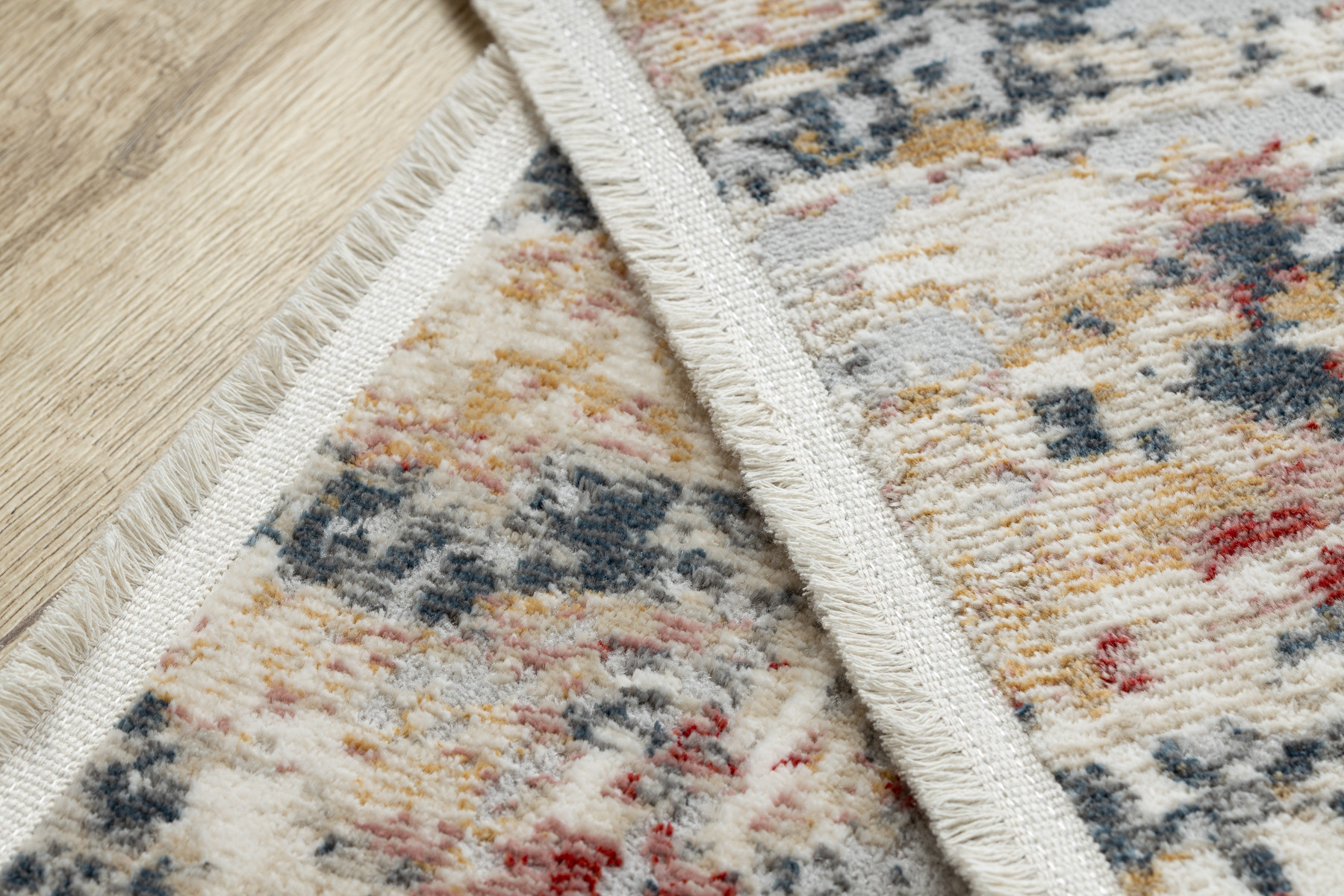 Koberec / běhoun DISTIN 0123A růžový / pudrový / bílý