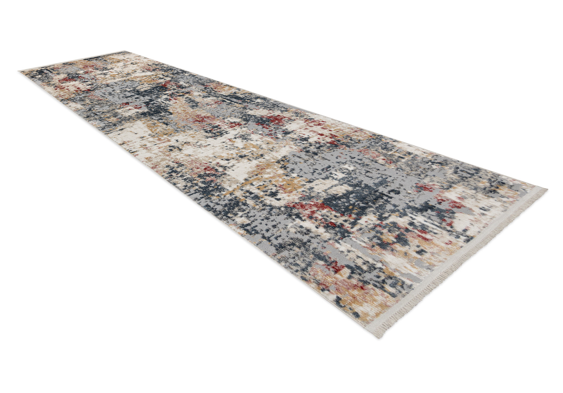 Koberec / běhoun DISTIN 0123A růžový / pudrový / bílý