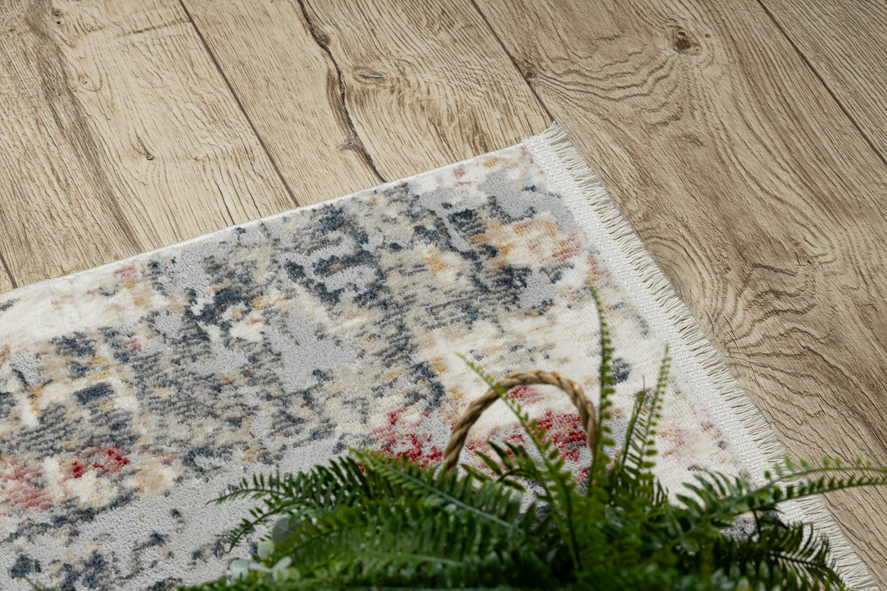 Koberec / běhoun DISTIN 0123A růžový / pudrový / bílý