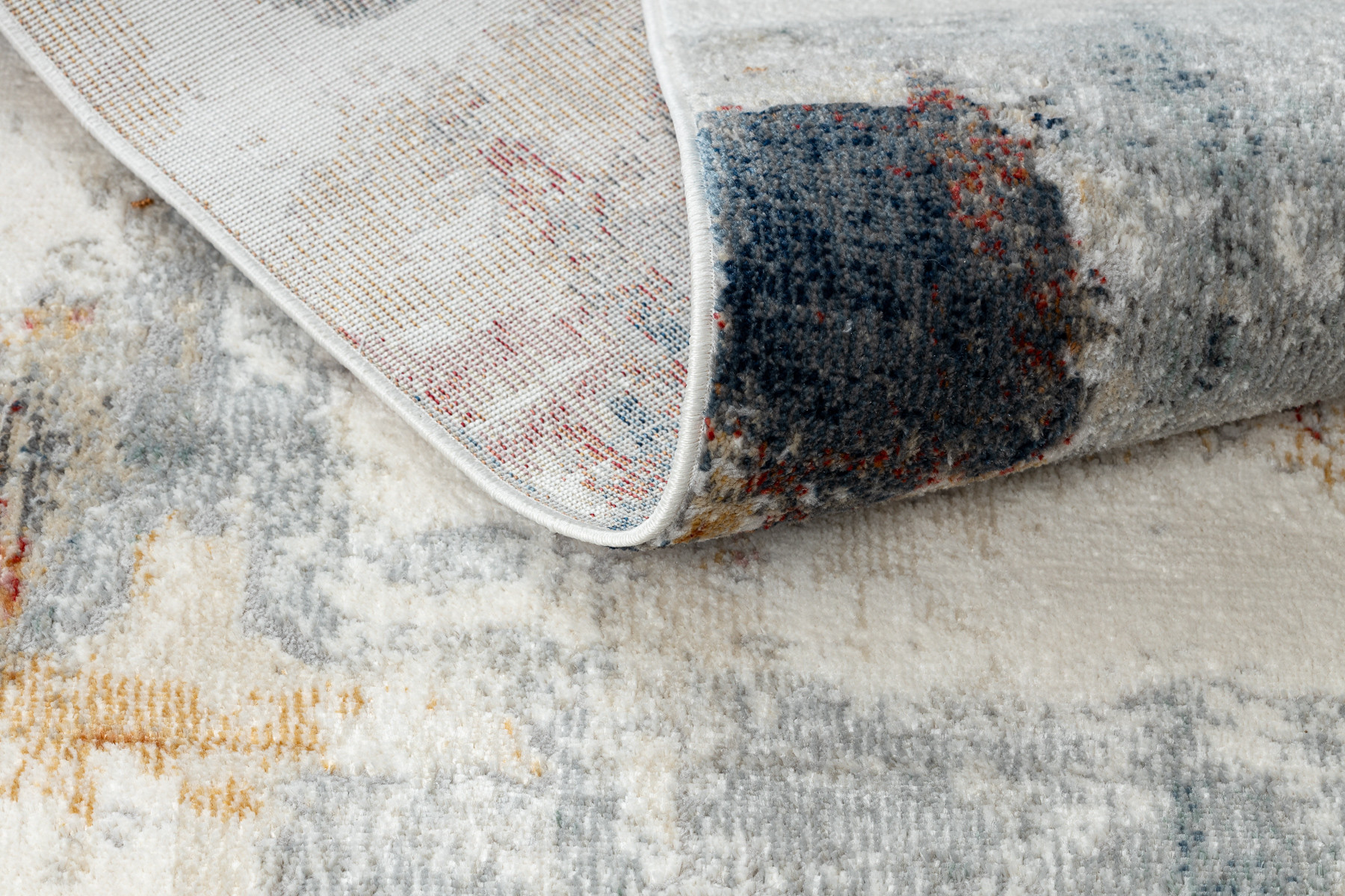 Koberec / běhoun DISTIN 0144B bílý / růžový / pudrový