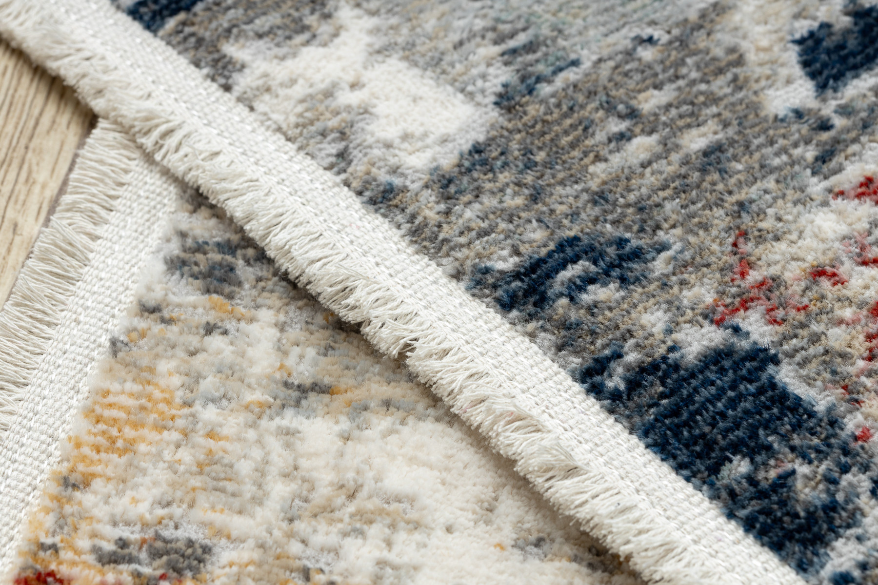 Koberec / běhoun DISTIN 0144B bílý / růžový / pudrový