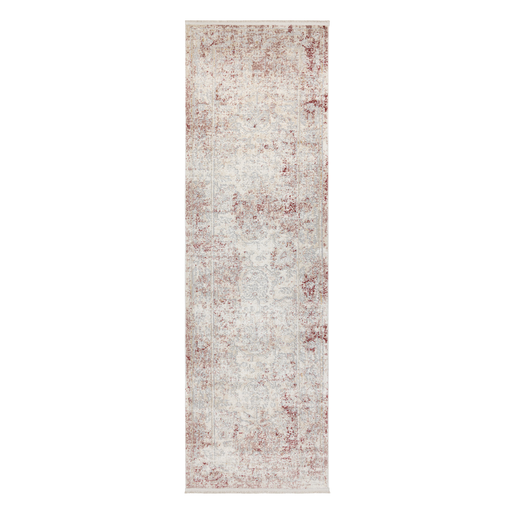 Koberec / běhoun DISTIN 0828A růžový / pudrový / bílý