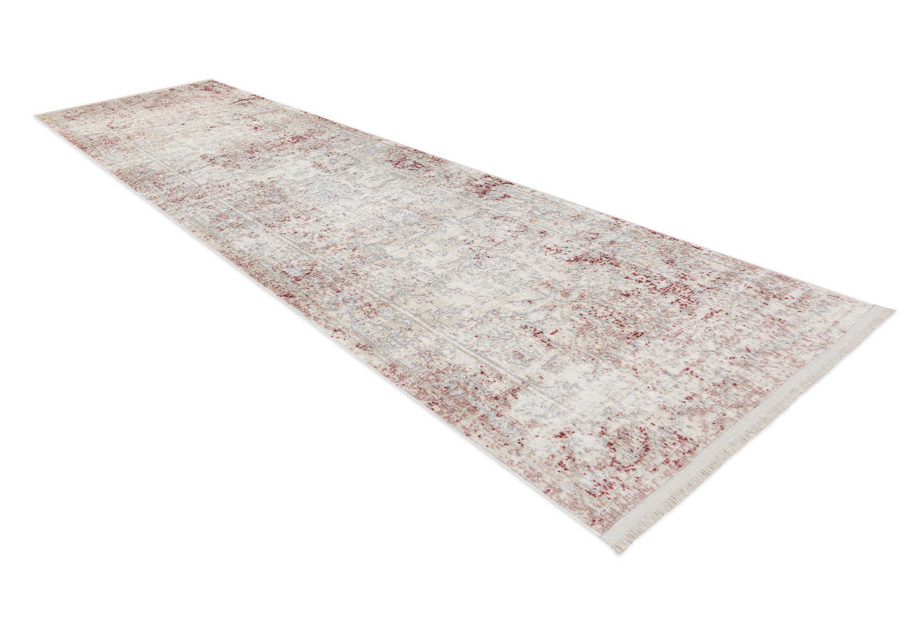 Koberec / běhoun DISTIN 0828A růžový / pudrový / bílý