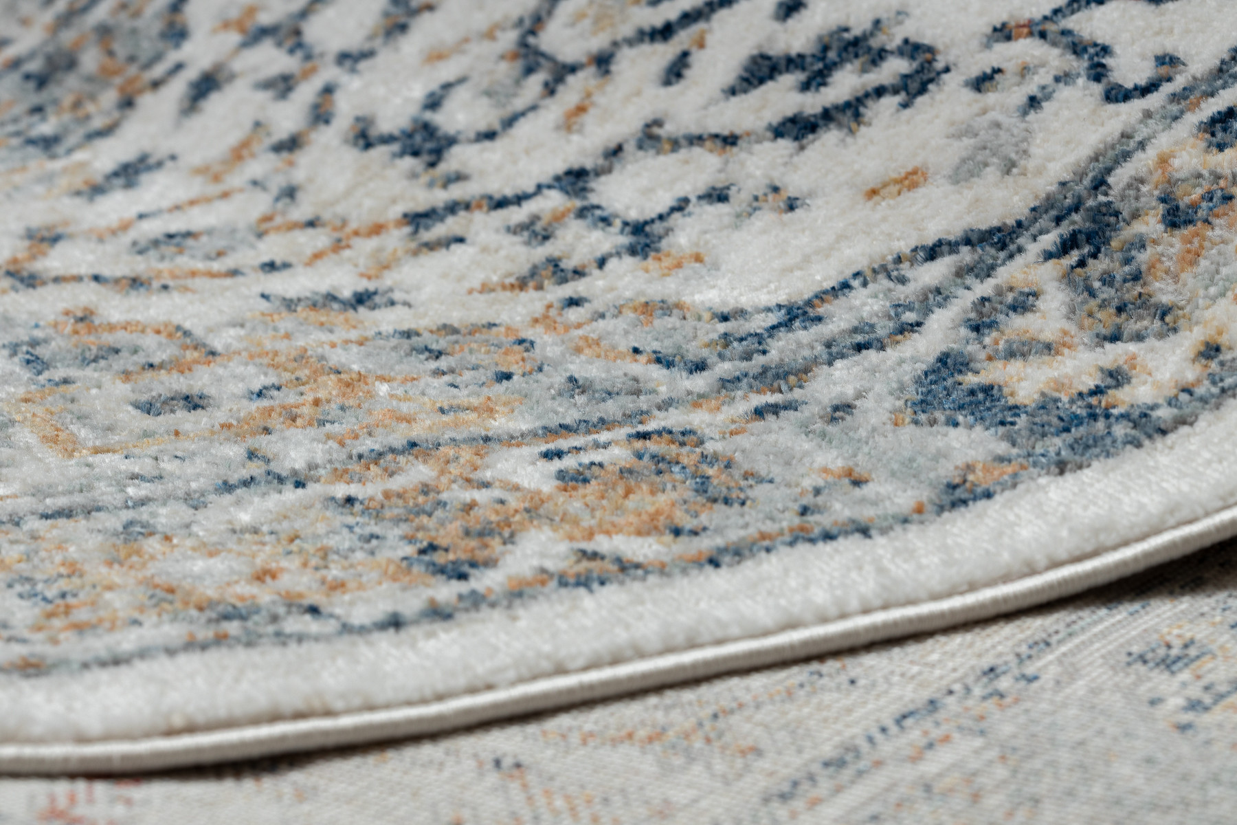 Koberec / běhoun DISTIN 0834A granátový / modrý / žlutý / terrakota