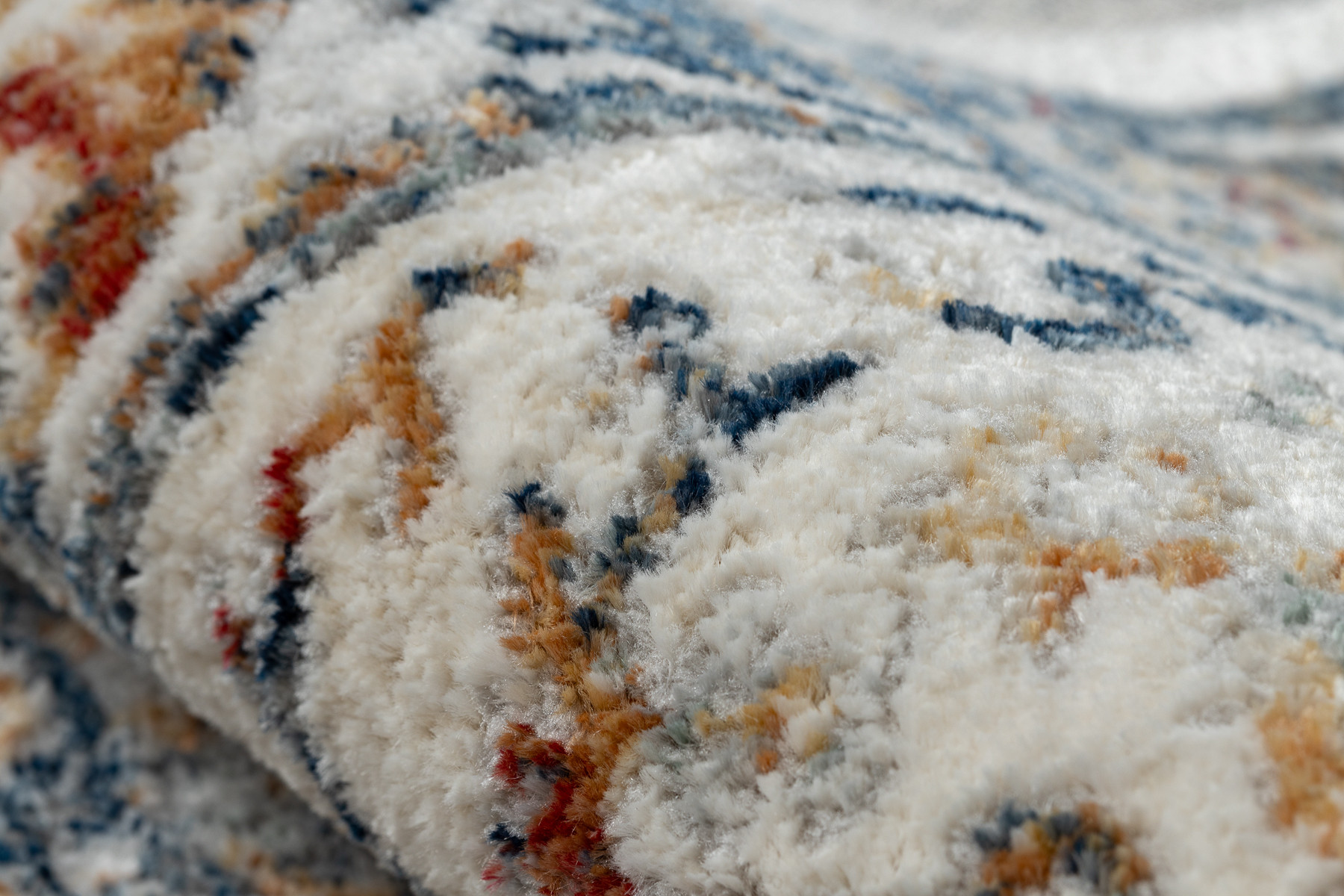 Koberec / běhoun DISTIN 0834A granátový / modrý / žlutý / terrakota