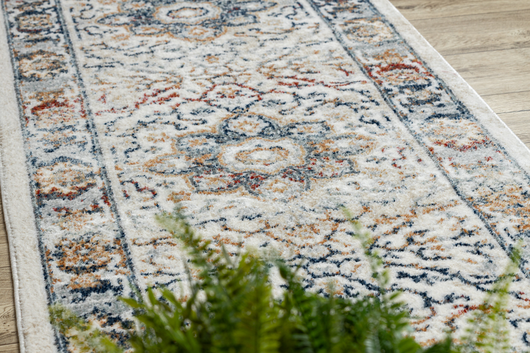 Koberec / běhoun DISTIN 0834A granátový / modrý / žlutý / terrakota