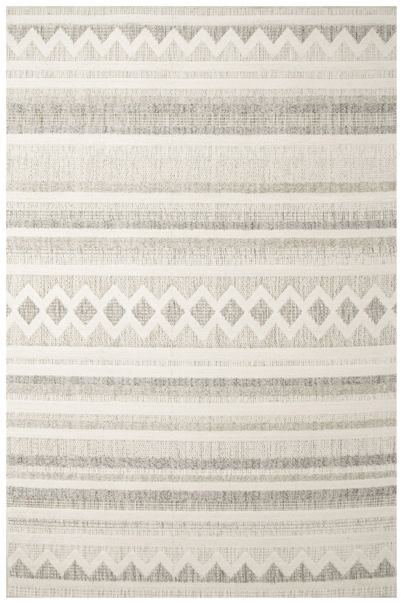 Koberec Cotton C102 Etno / kosočtverce, krémový / šedý / béžový