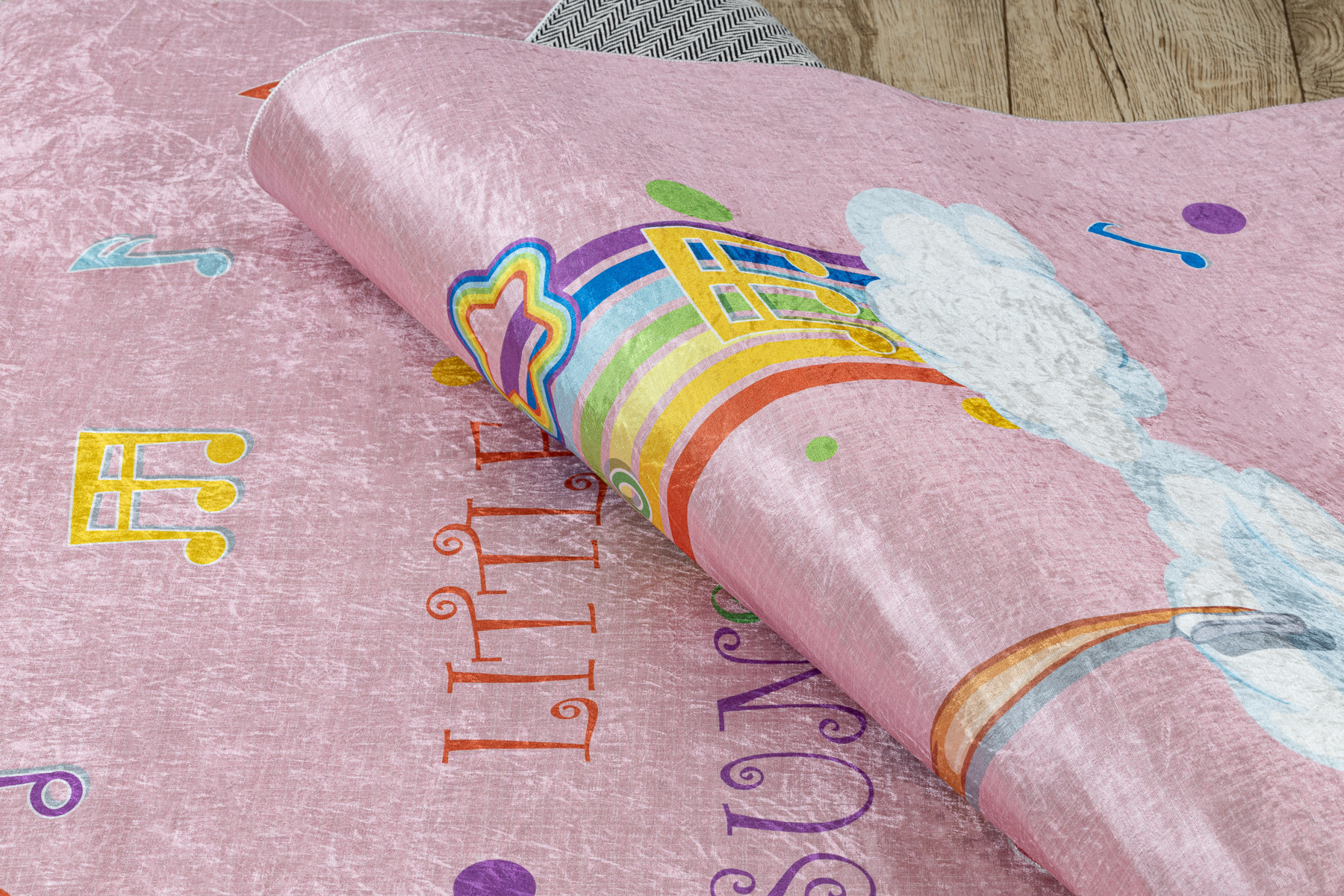 Dětský koberec protiskluzový BAMBINO 41870 Balerína, růžový