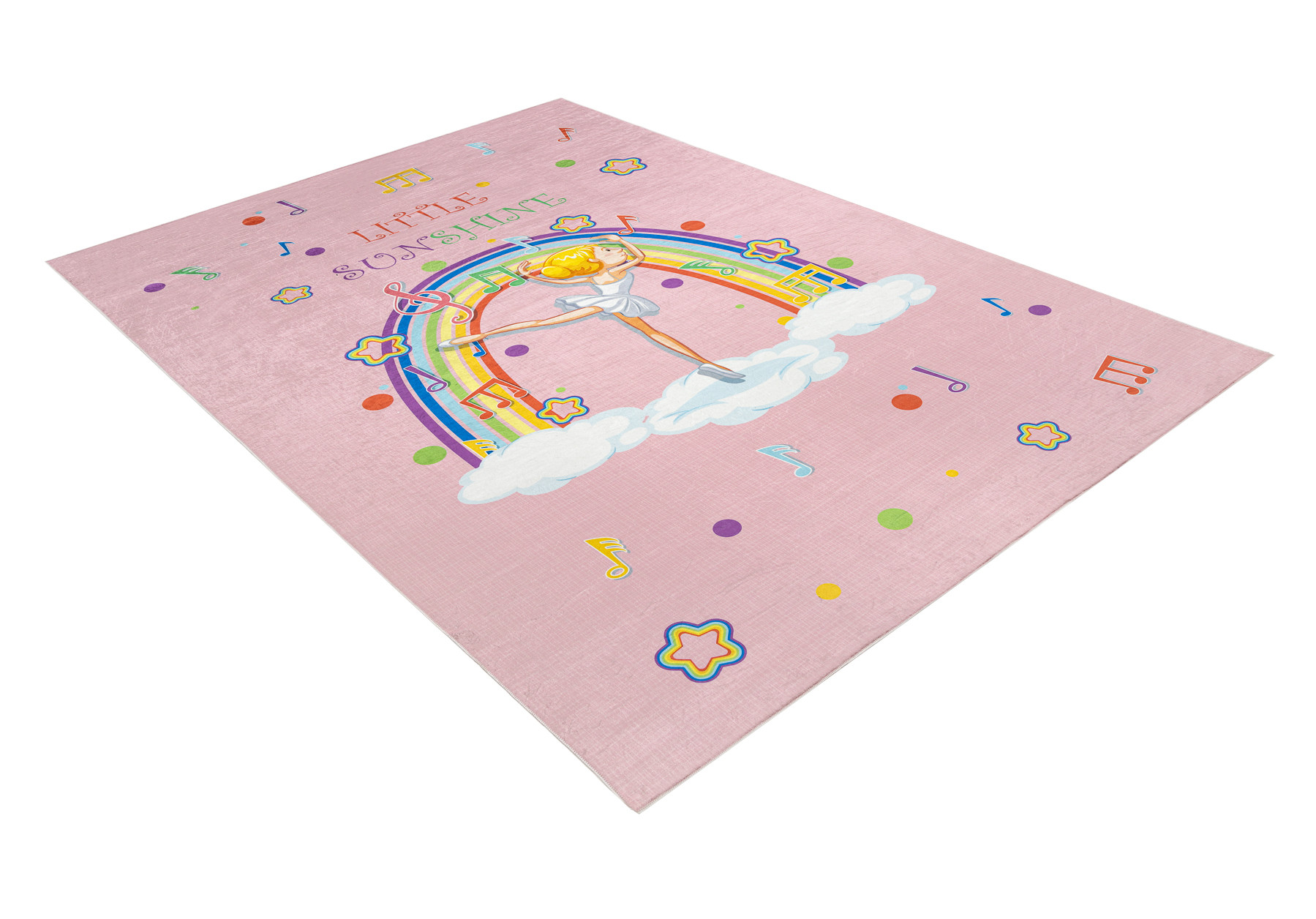 Dětský koberec protiskluzový BAMBINO 41870 Balerína, růžový