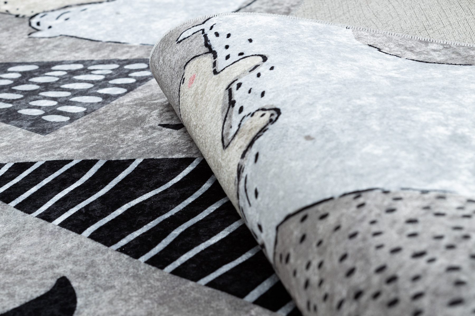 Dětský koberec JUNIOR 51974.802 medvídci, šedý