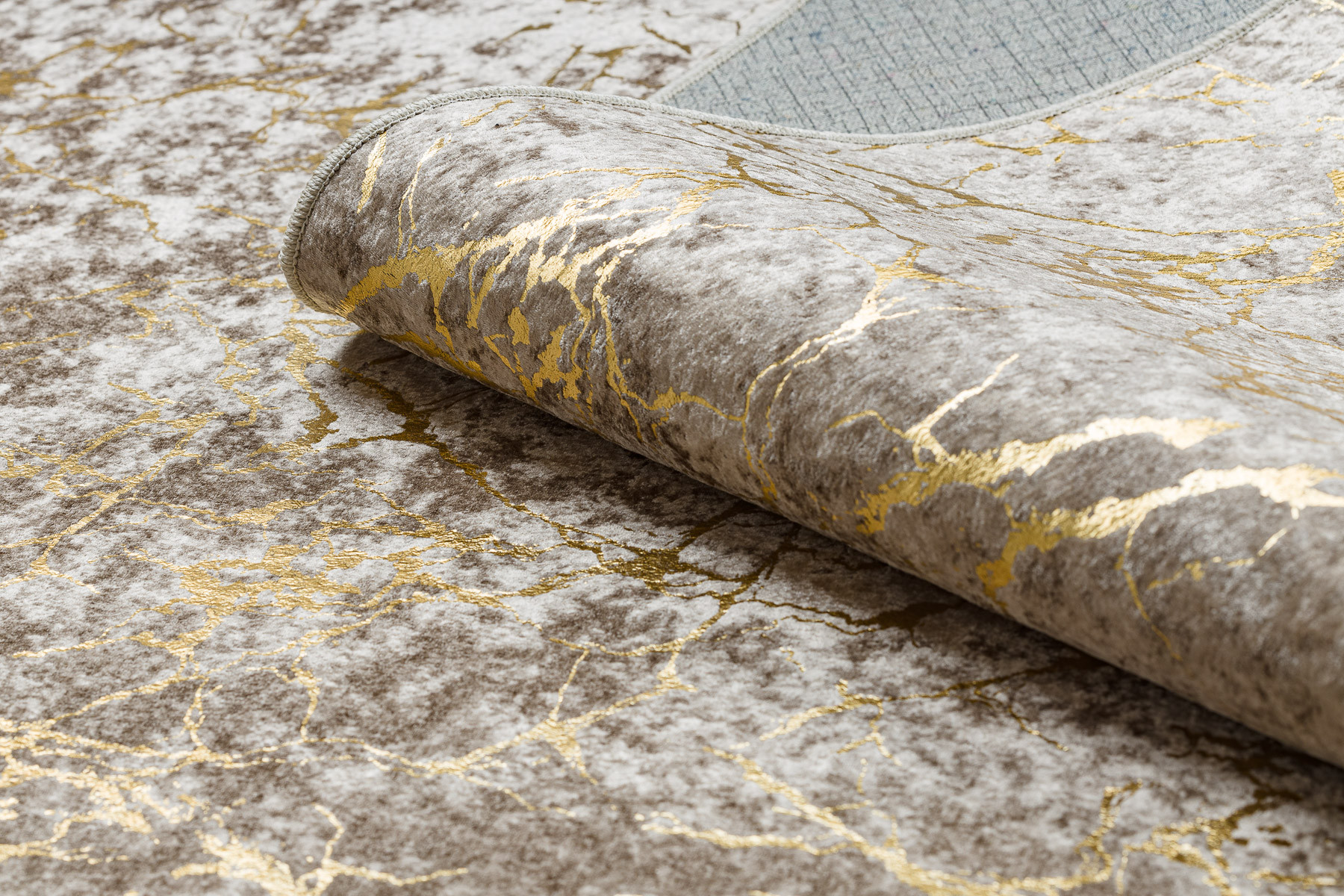 Koberec MIRO 11111.2104 mramor / glamour, béžový / zlatý