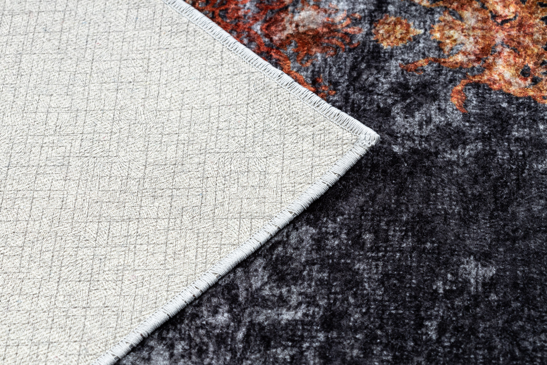 Koberec MIRO 51186.808 Rozeta, ramka - granát/měděný