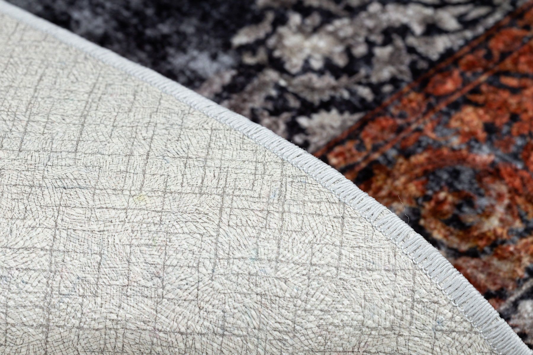 Koberec MIRO 51186.808 Rozeta, ramka - granát/měděný