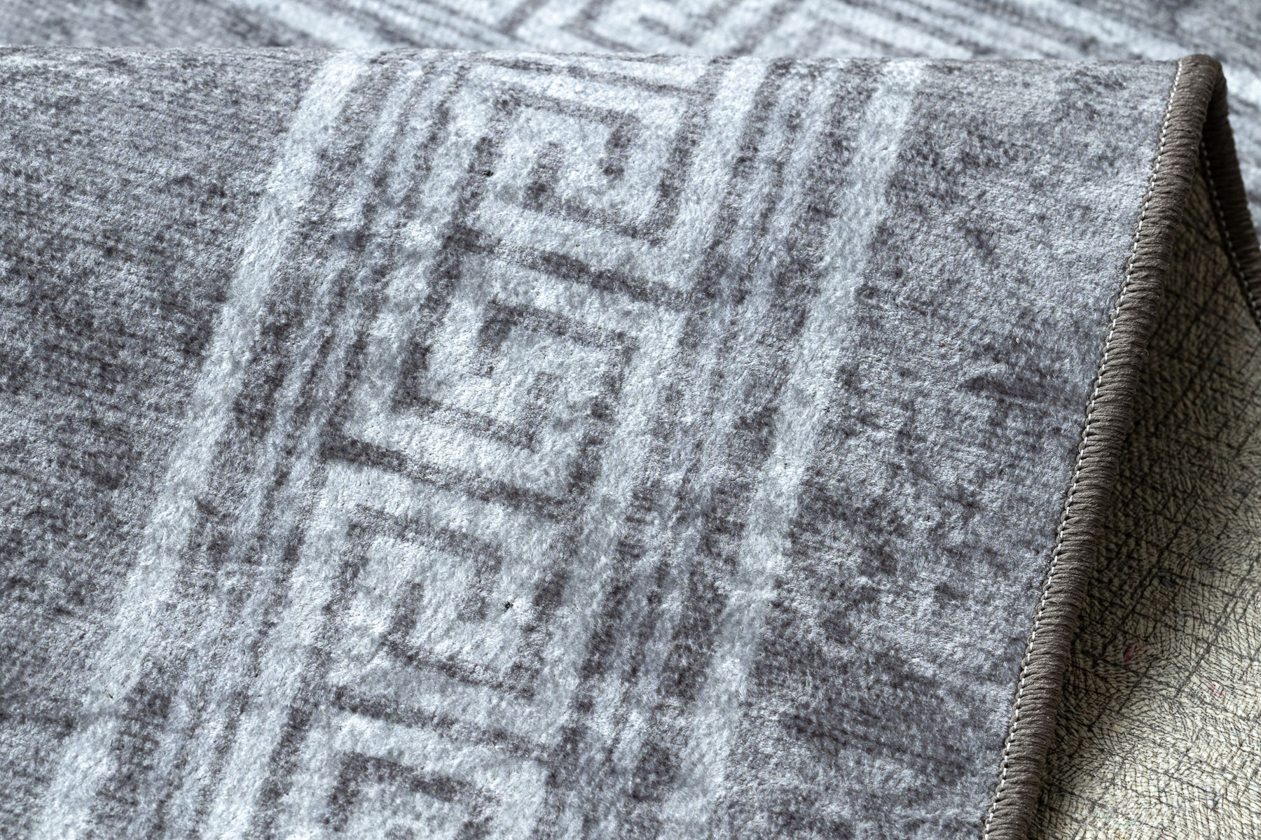 Koberec MIRO 51317.807 rám / řecký, šedý