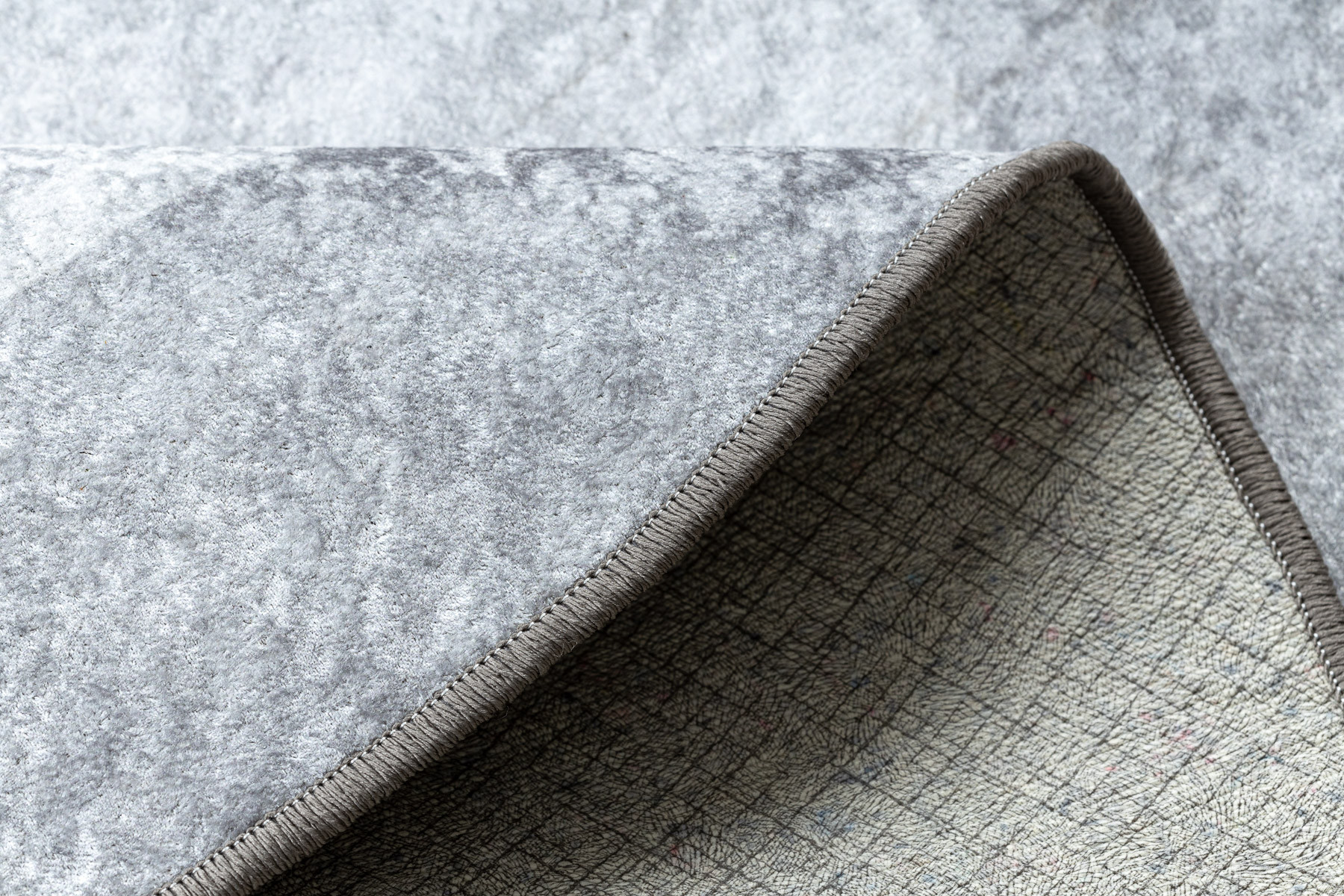 Koberec MIRO 51648.802 mramor, světle šedý kruh