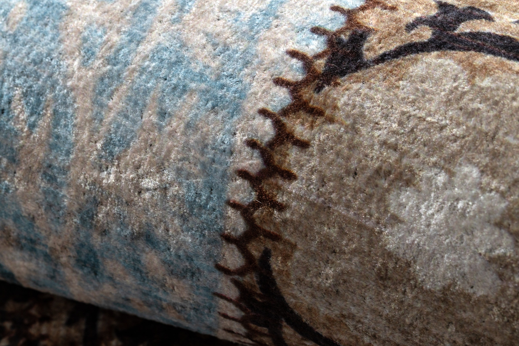 Koberec MIRO 51913.802 patchwork, modrý / hnědý