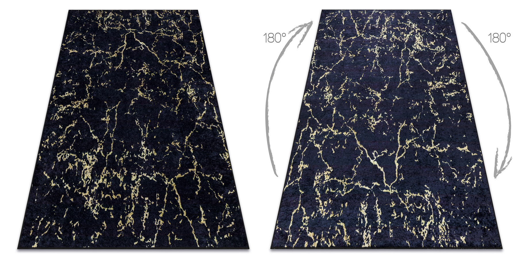 Koberec MIRO 52003.803 mramor, černý