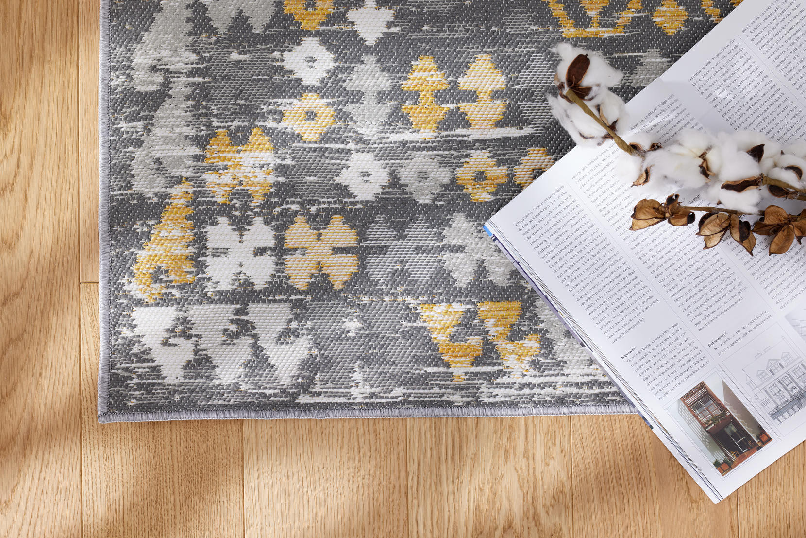 Oboustranný koberec Echo Aztec Grey