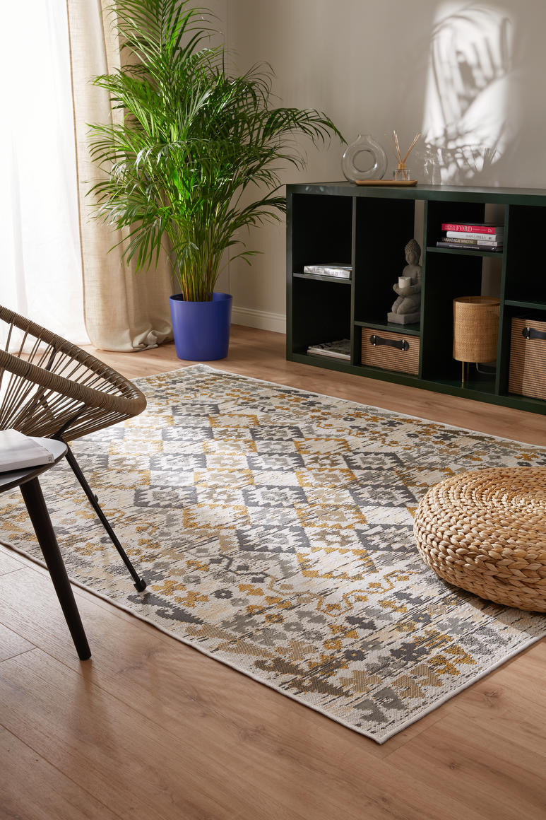 Oboustranný koberec Echo Aztec Grey