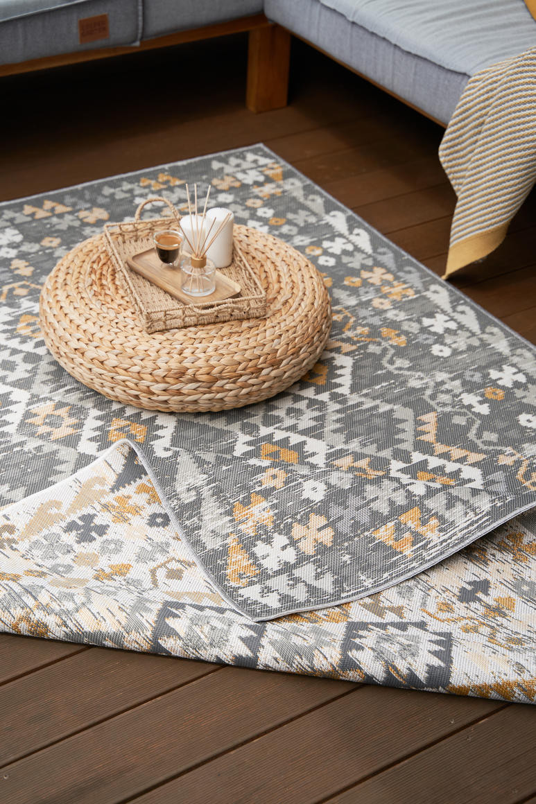 Oboustranný koberec Echo Aztec Grey