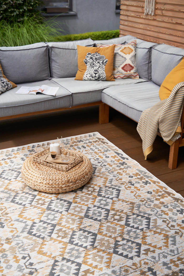 Oboustranný koberec Echo Aztec Grey