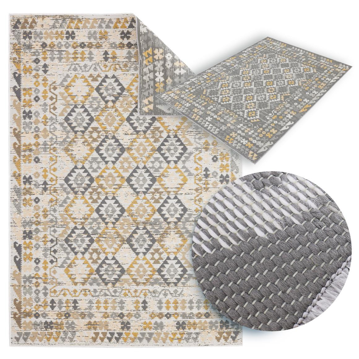 Oboustranný koberec Echo Aztec Grey