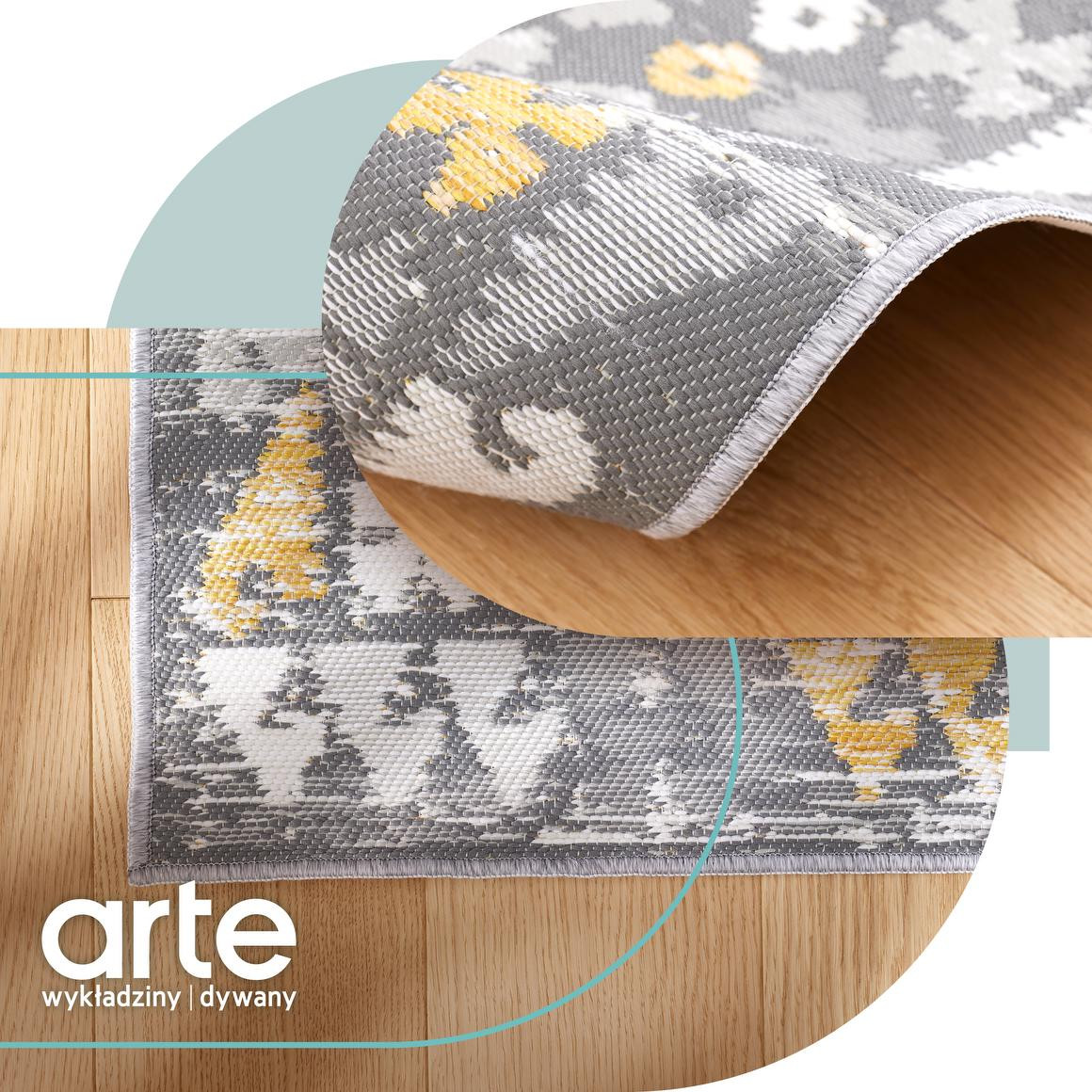 Oboustranný koberec Echo Aztec Grey