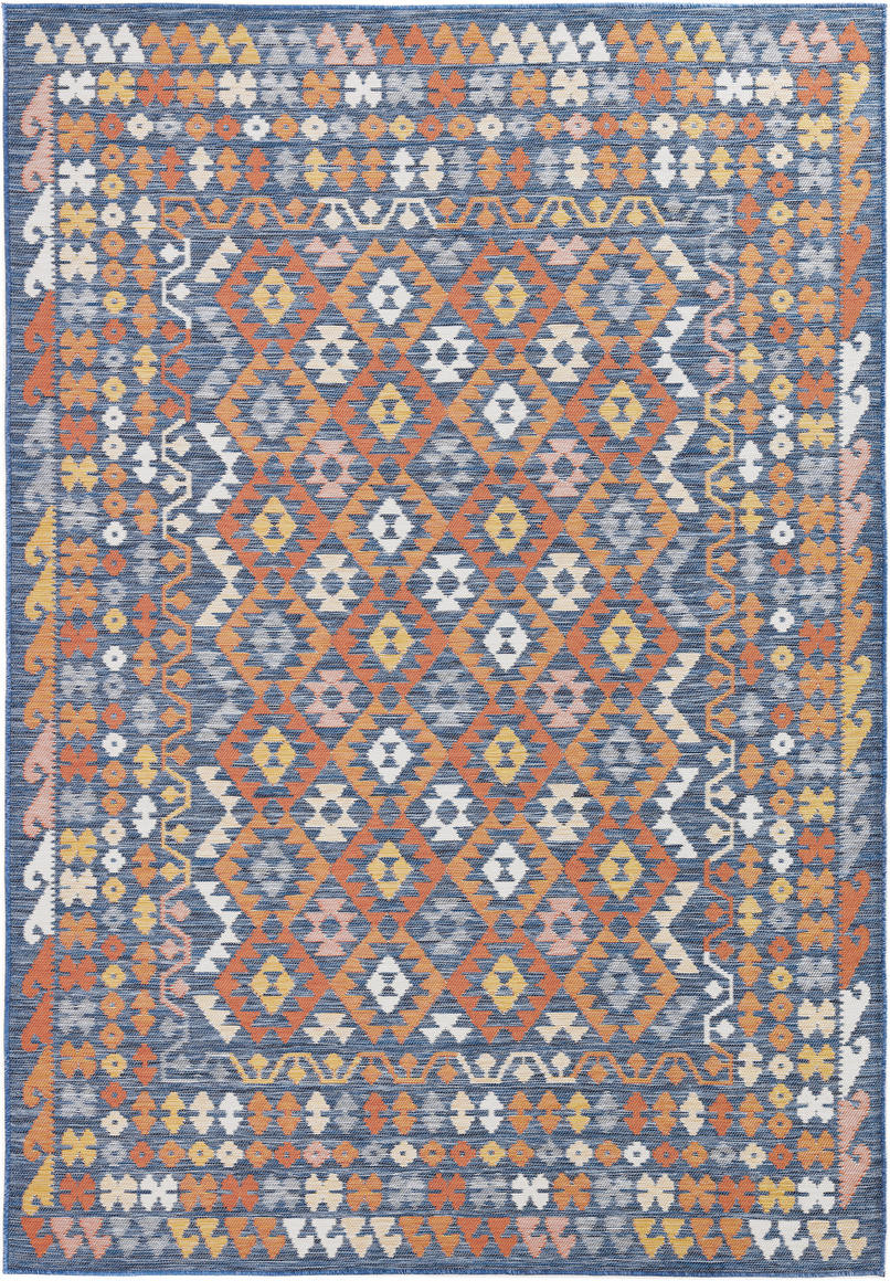 Oboustranný koberec Echo Aztec Navy