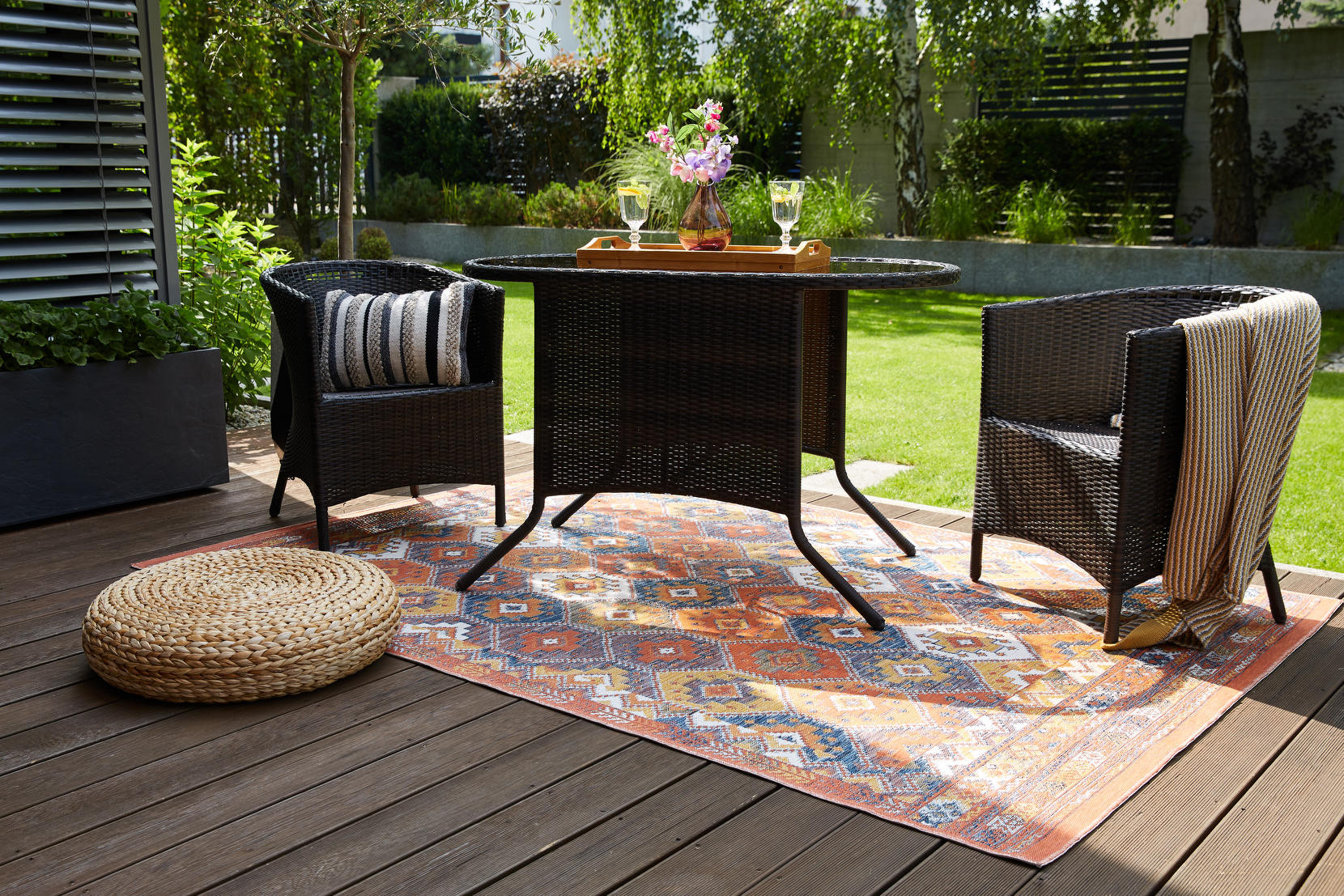 Oboustranný koberec Echo Cofres Multi