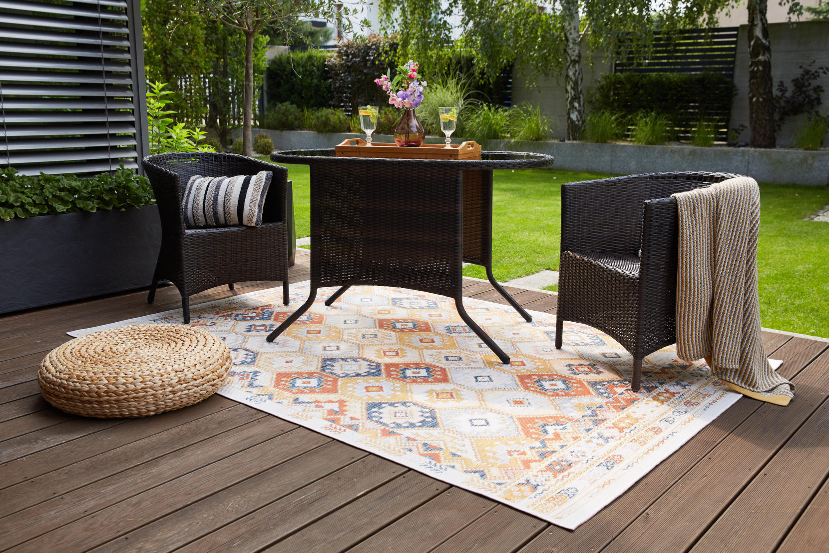 Oboustranný koberec Echo Cofres Multi