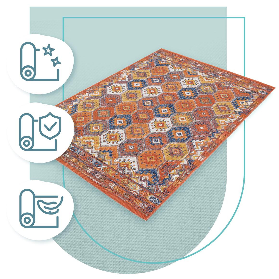 Oboustranný koberec Echo Cofres Multi