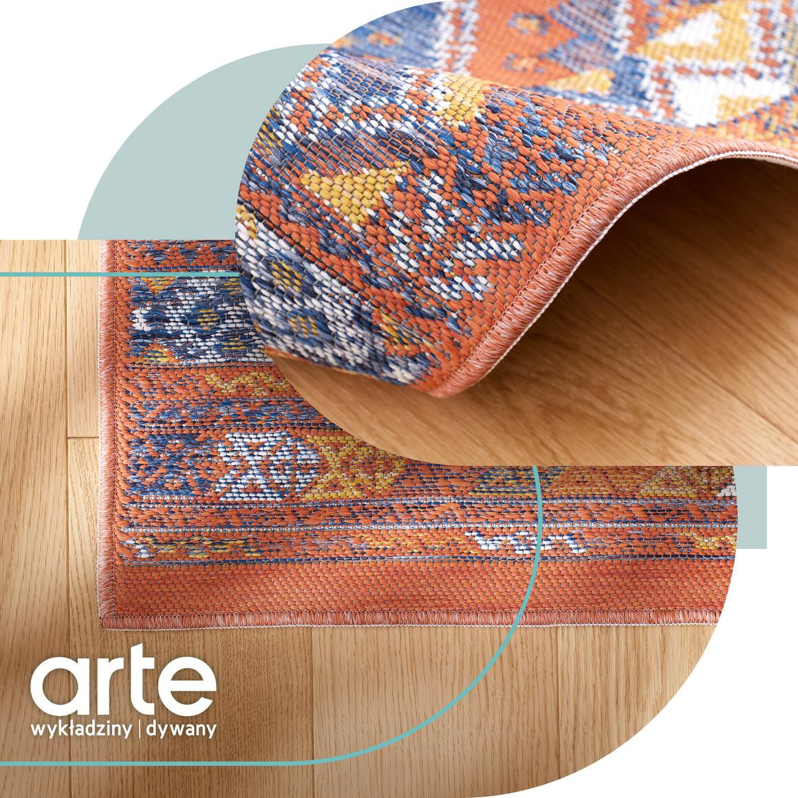 Oboustranný koberec Echo Cofres Multi