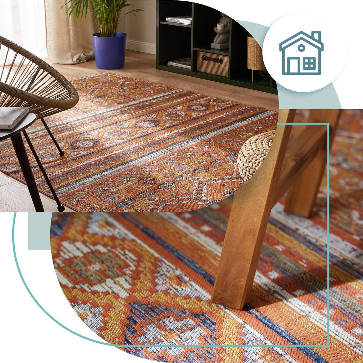 Oboustranný koberec Echo Etno Multi