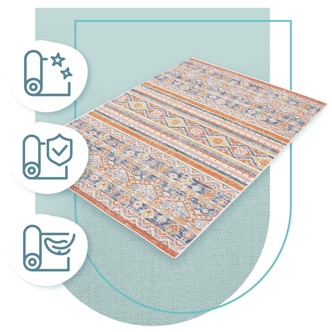 Oboustranný koberec Echo Etno Multi