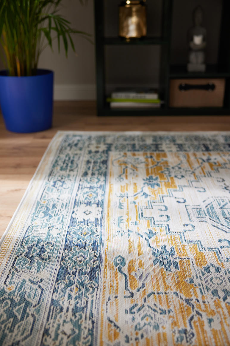 Oboustranný koberec Echo Seren Blue