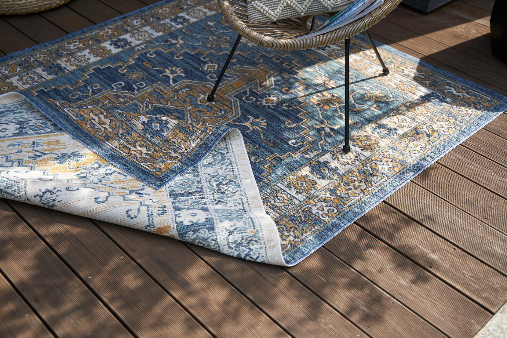 Oboustranný koberec Echo Seren Blue