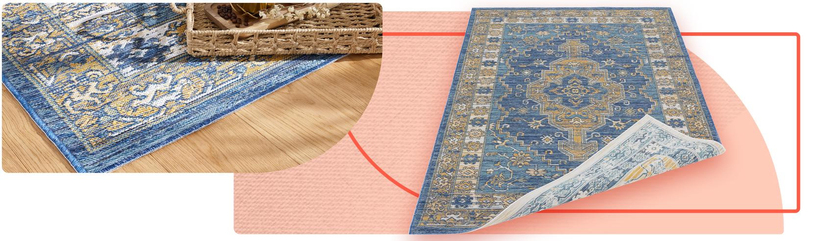 Oboustranný koberec Echo Seren Blue