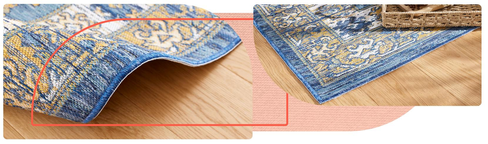 Oboustranný koberec Echo Seren Blue