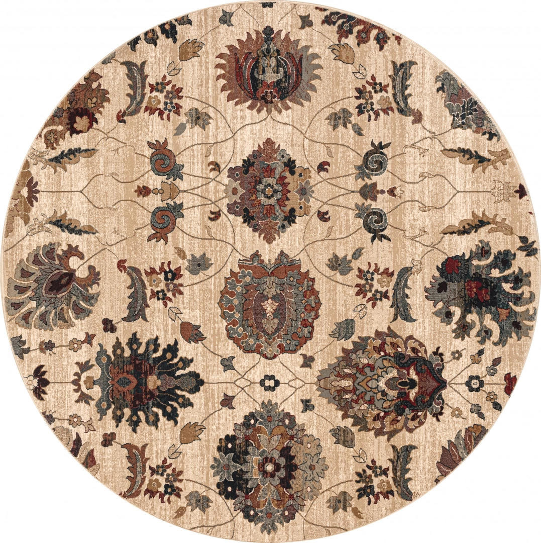 Koberec OMEGA Latica krémový kruh