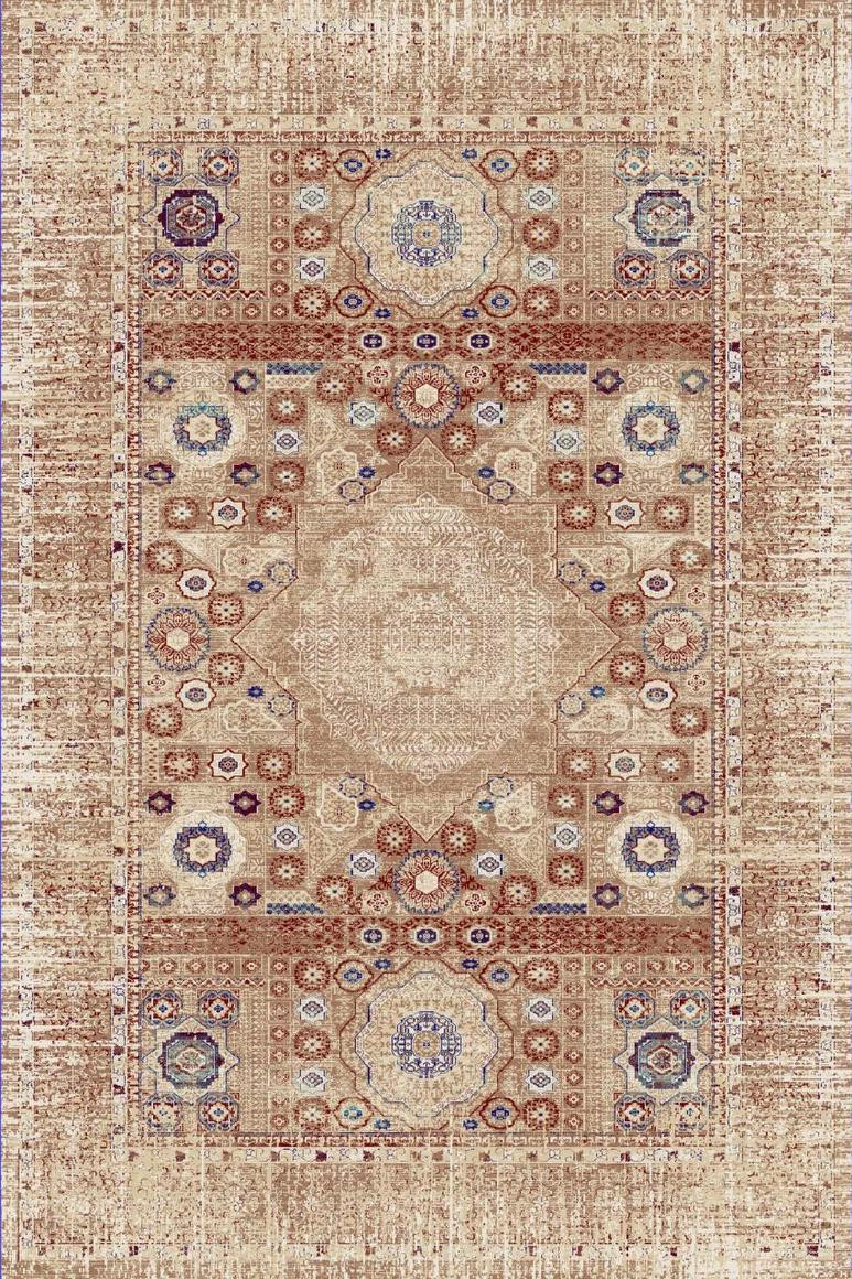 Koberec Dywilan Rich Mamluk světle béžový / červený