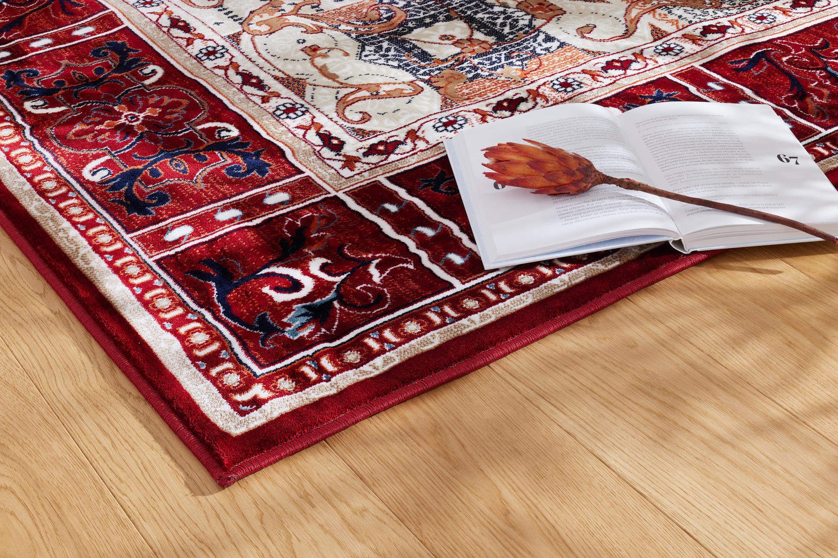 Koberec Rich Vienna Light Beige/Red