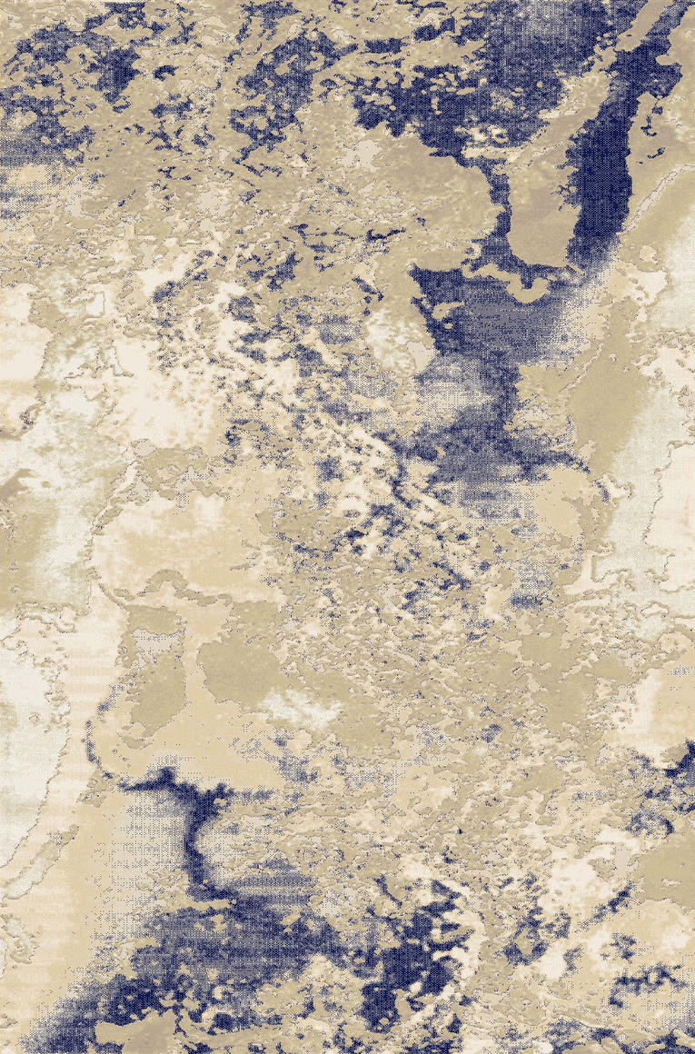 Koberec Dywilan Stylish 16 krémový / modrý