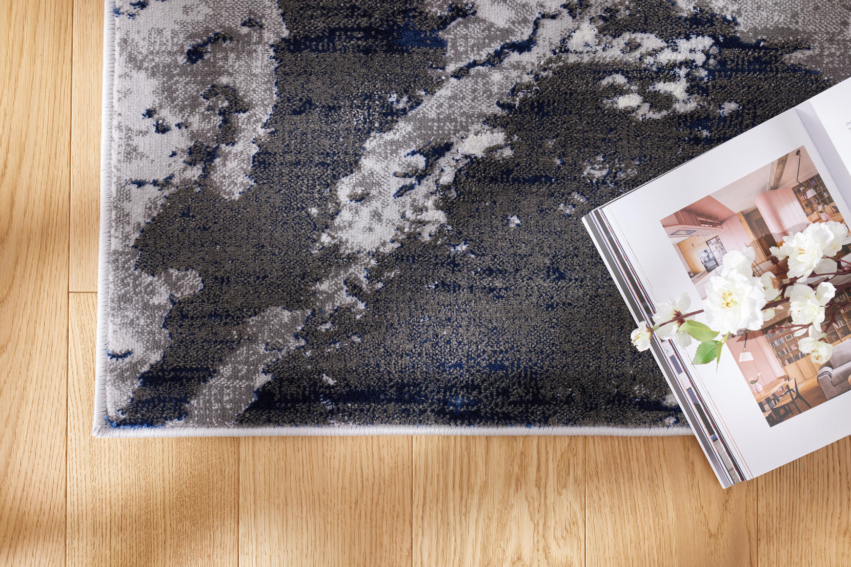 Koberec Dywilan Stylish 16 světle šedý / modrý