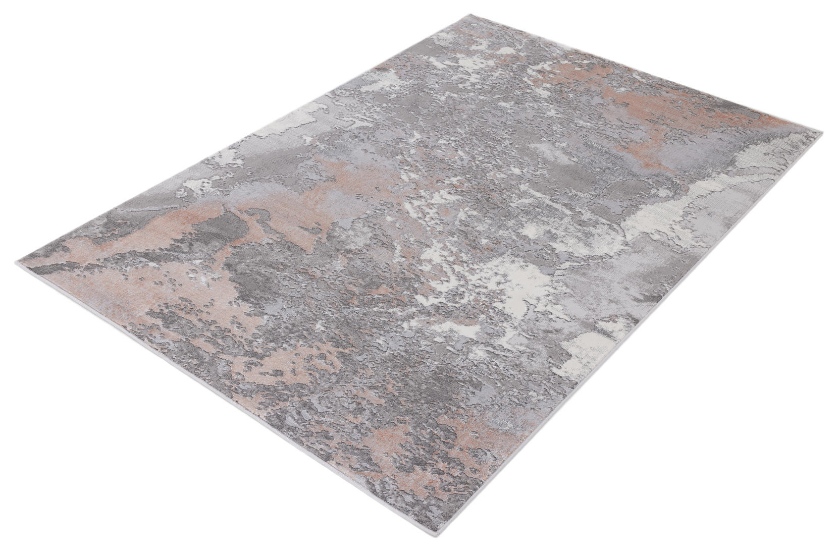 Koberec Dywilan Stylish 16 světle šedý / růžový