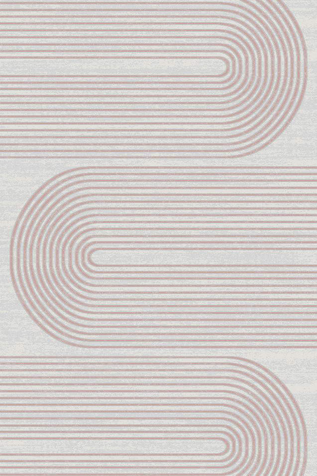 Koberec Dywilan Stylish 19 světle šedý / růžový