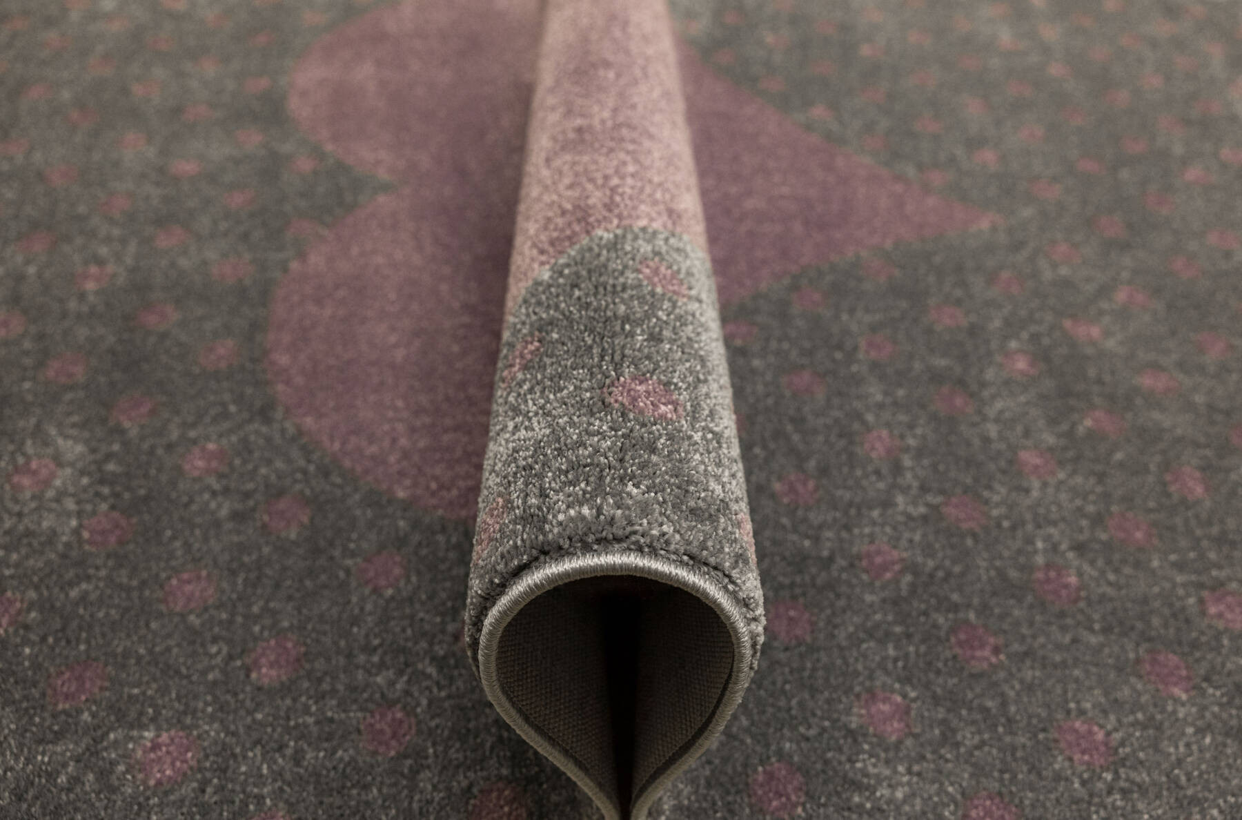 Dětský koberec Lima G930A světle šedý / fialový