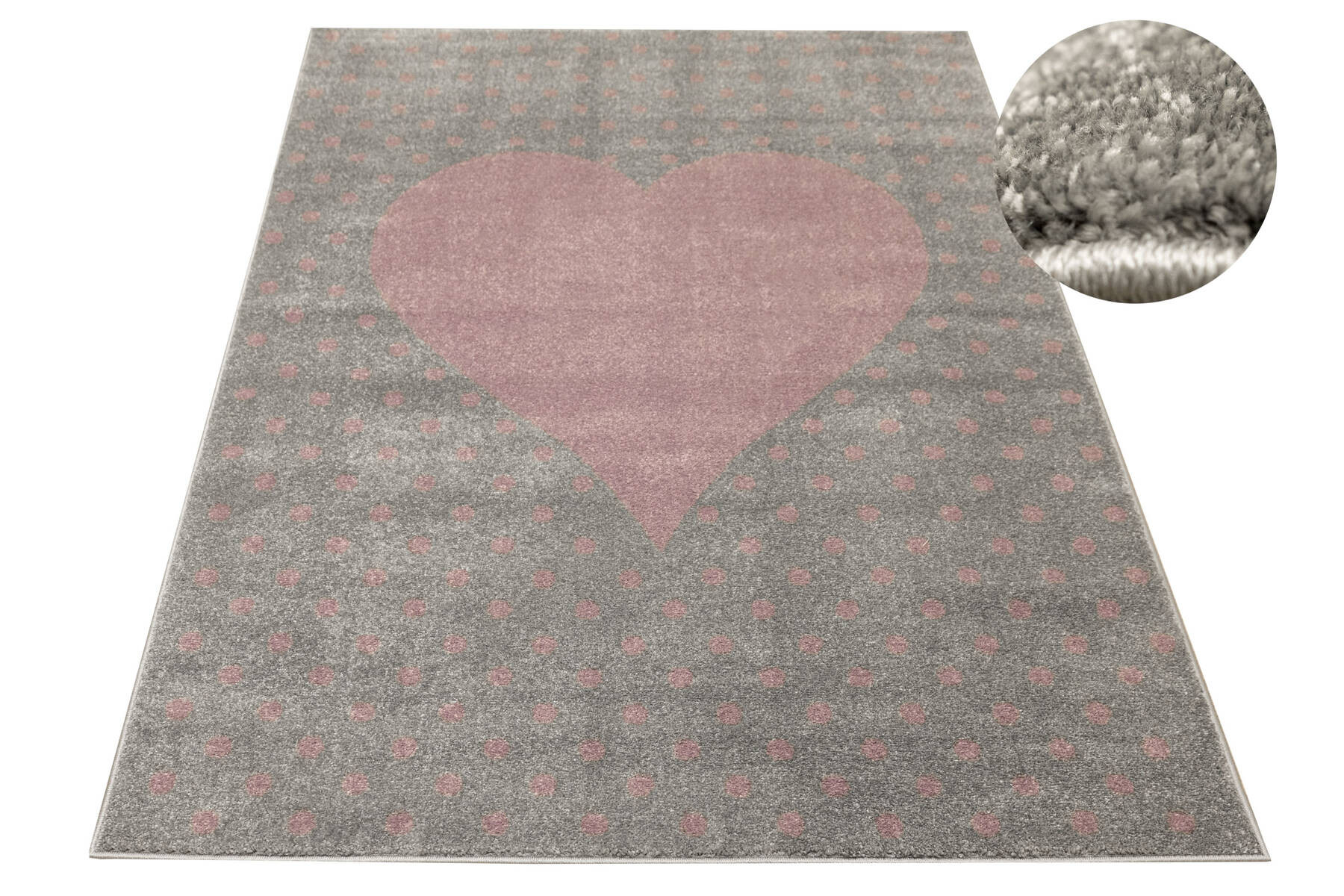 Dětský koberec Lima G930A světle šedý / fialový