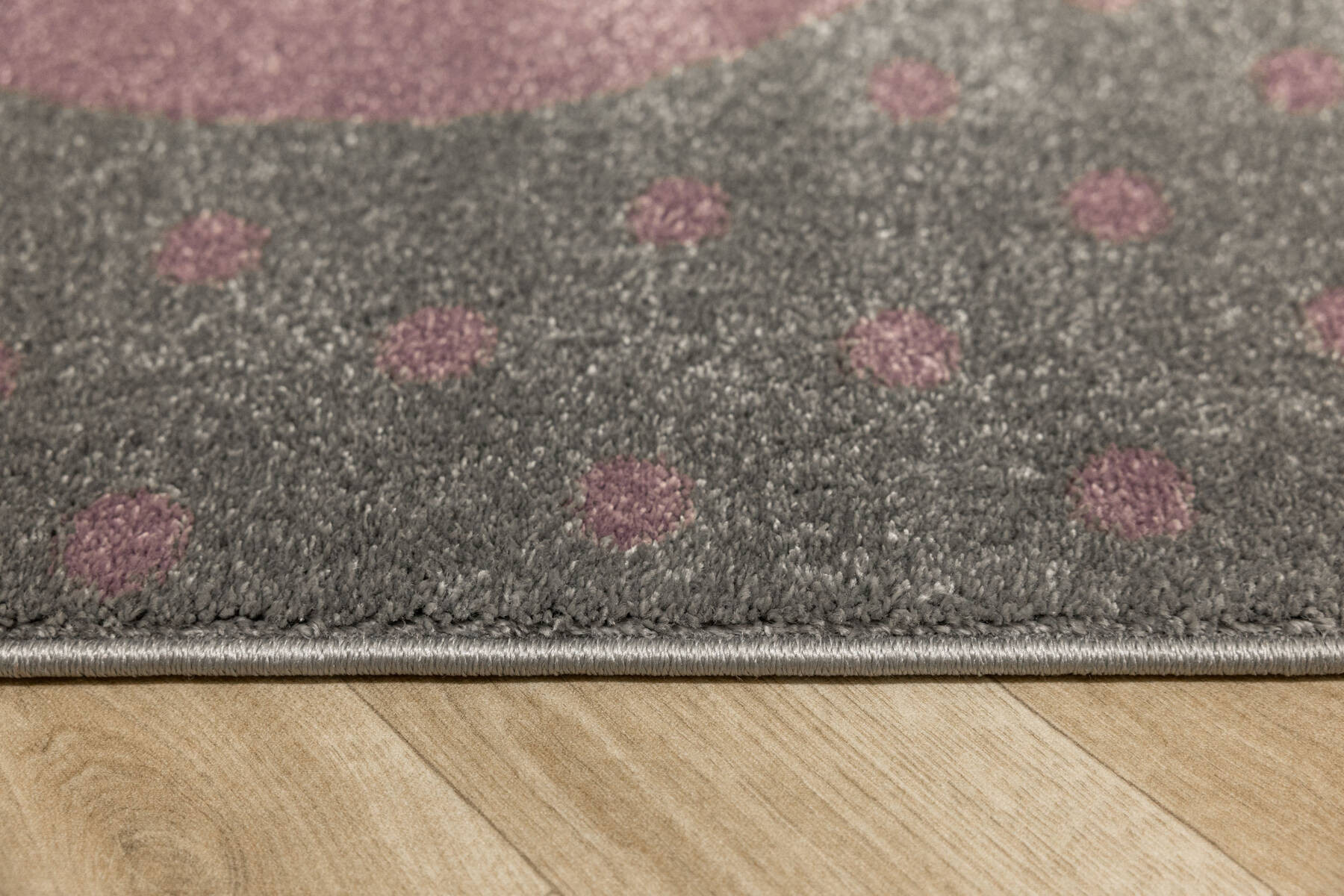 Dětský koberec Lima G930A světle šedý / fialový