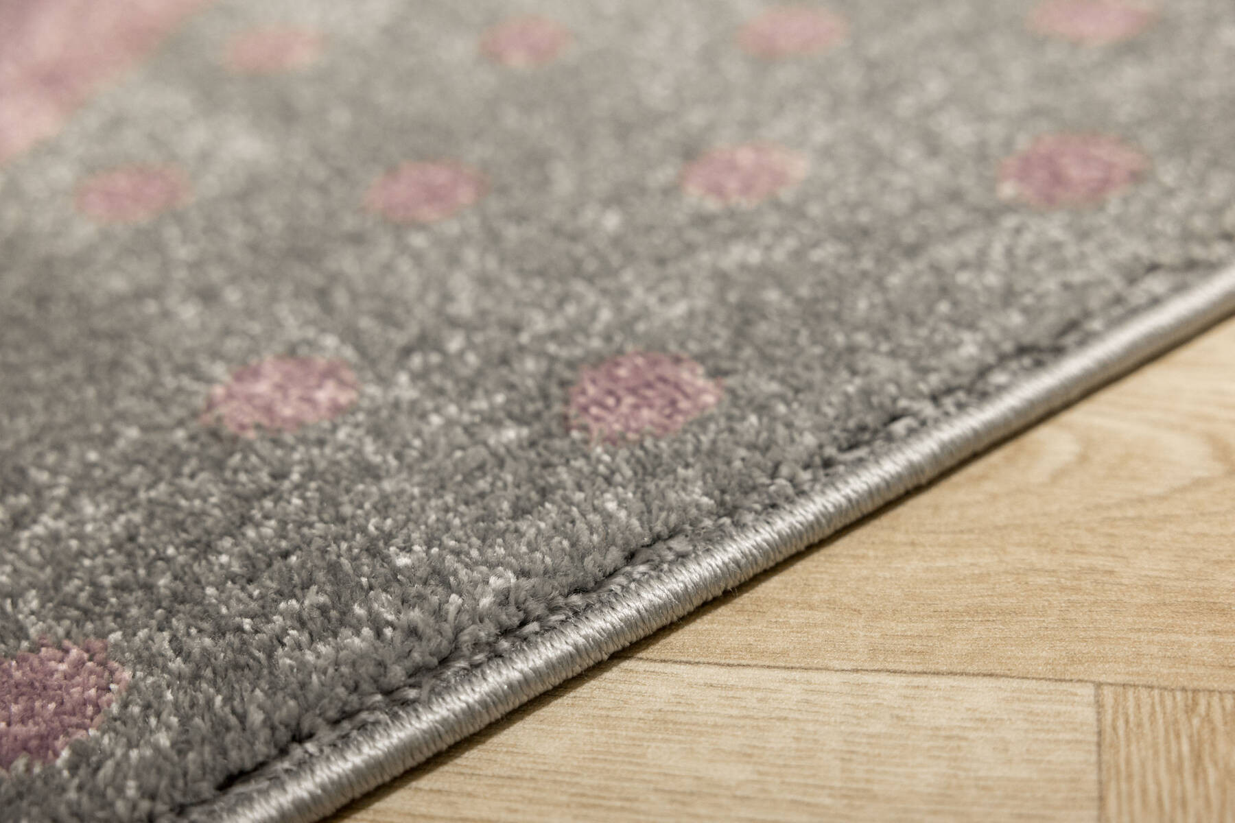 Dětský koberec Lima G930A světle šedý / fialový